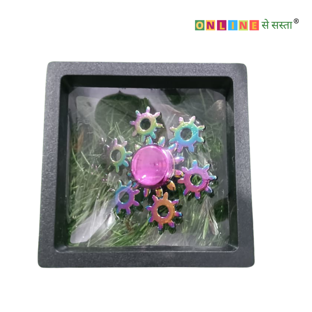Metal Rainbow Fidget Spinner – Stress Relief Toy for Kids & Adults