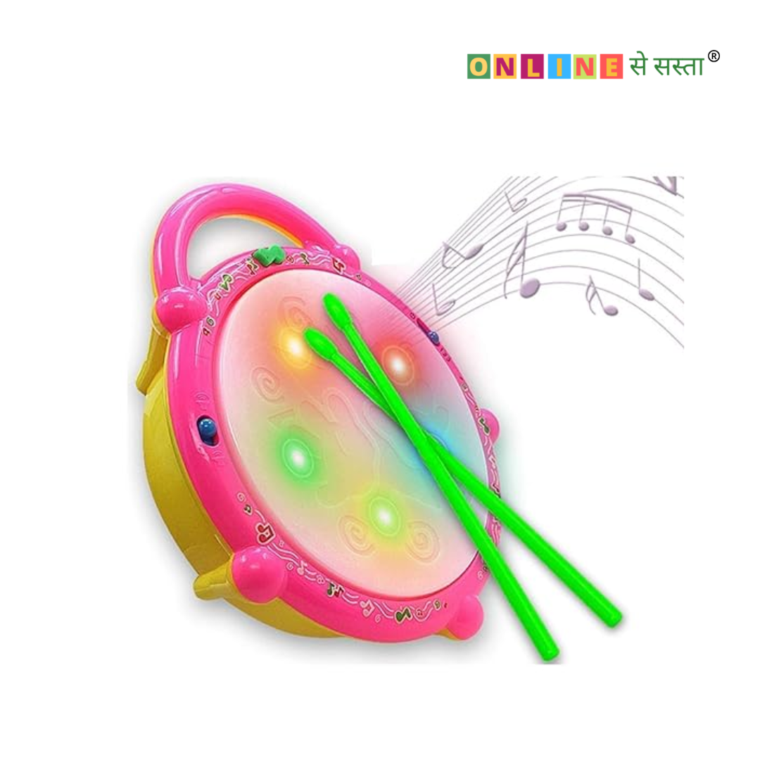 Toddler Musical Drum Set – Sound & Light Learning Toy for Kids