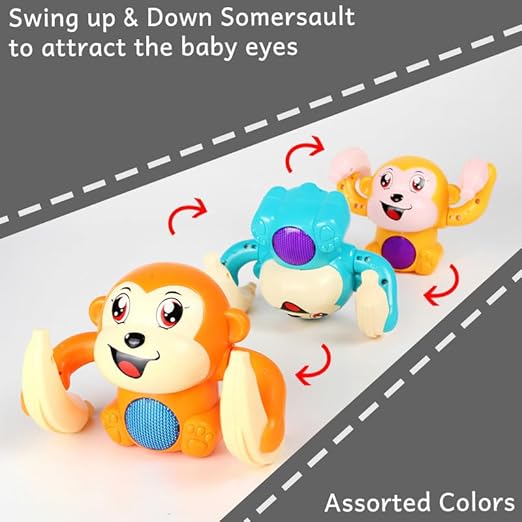 Rolling Banana Monkey Toys with Voice/Touch Sensor | Sound & Light Effects
