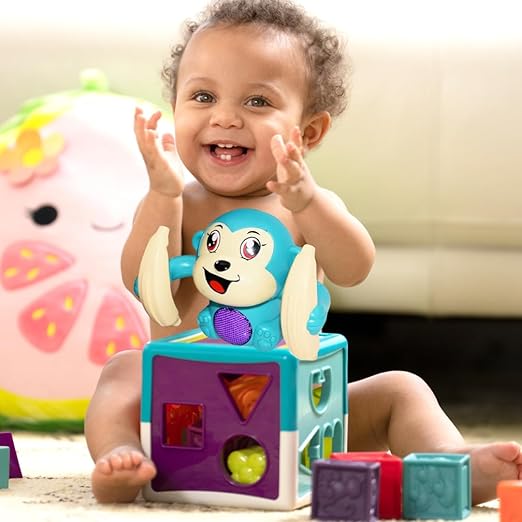 Rolling Banana Monkey Toys with Voice/Touch Sensor | Sound & Light Effects