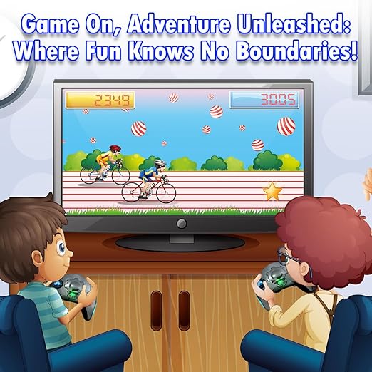 Plug & Play 98000 Pre-loaded Games in 1 Handheld Remote Console | Outdoor & Indoor Electronic TV Games