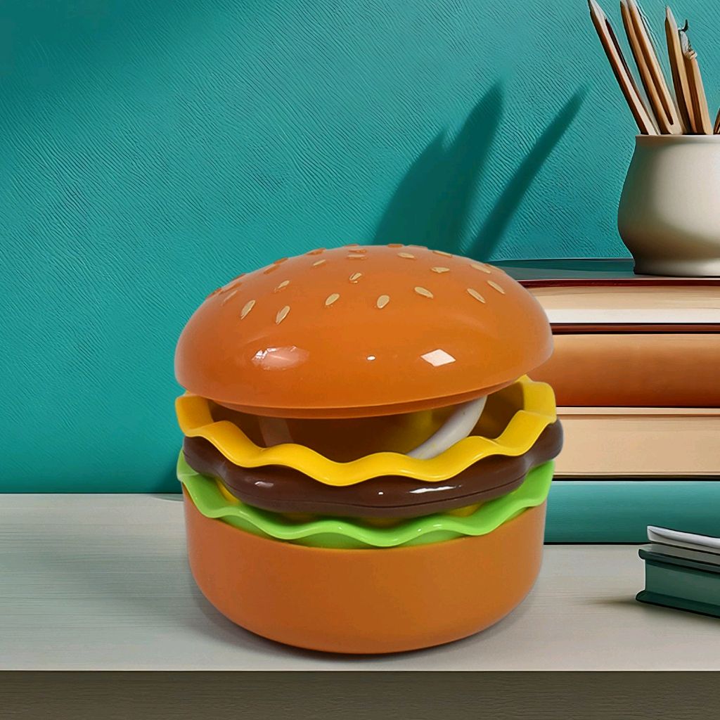 Rechargeable Burger Shape Study Table Lamp for Kids