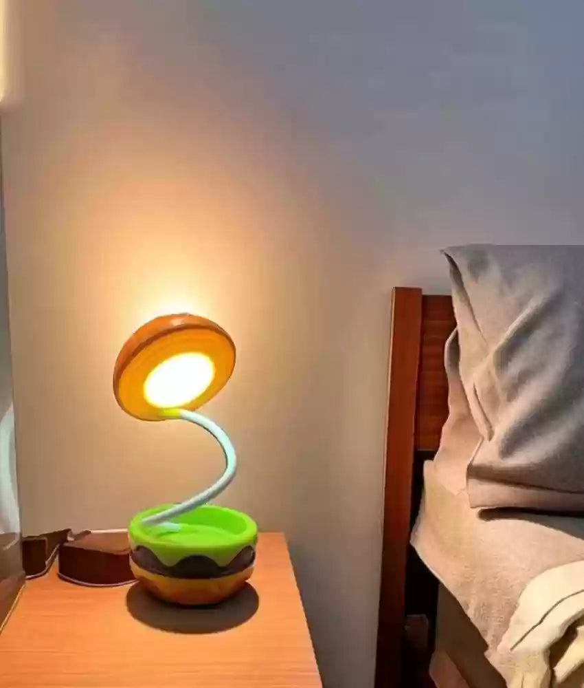 Rechargeable Burger Shape Study Table Lamp for Kids