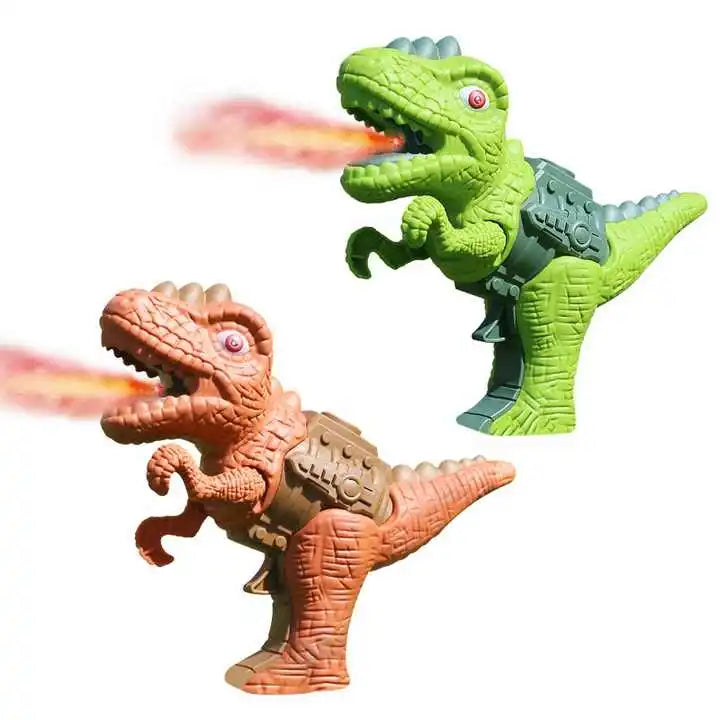 1742 Mini Dinosaur Dino Machine Gun Toy with Spray Smoke Effect, For Toddlers Age -2,3,4 & above Year Old - Mulit-Color