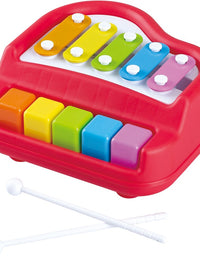 1672 Musical Xylophone and Mini Piano, Non Toxic, Non-Battery, Assorted Color
