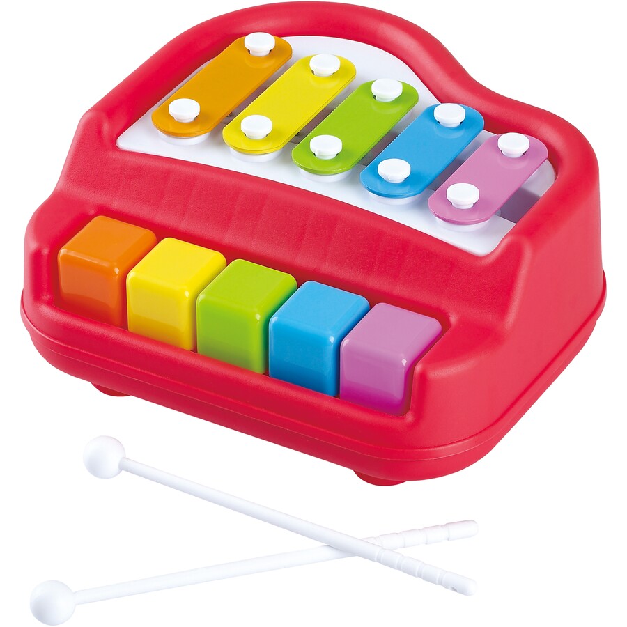 1672 Musical Xylophone and Mini Piano, Non Toxic, Non-Battery, Assorted Color