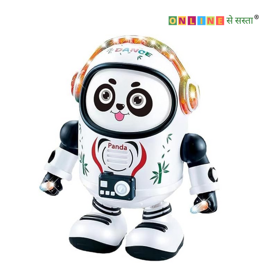 Musical Robot Panda Toy for Kids with Flashing Lights and Sound