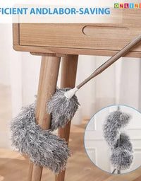 Microfiber Feather Extendable Duster with extra-long pole & Bendable head
