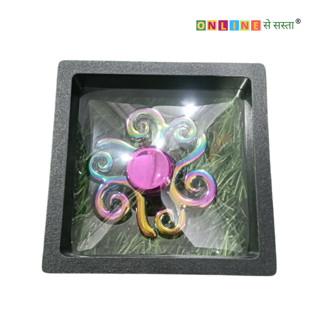 Metal Rainbow Fidget Spinner – Stress Relief Toy for Kids & Adults