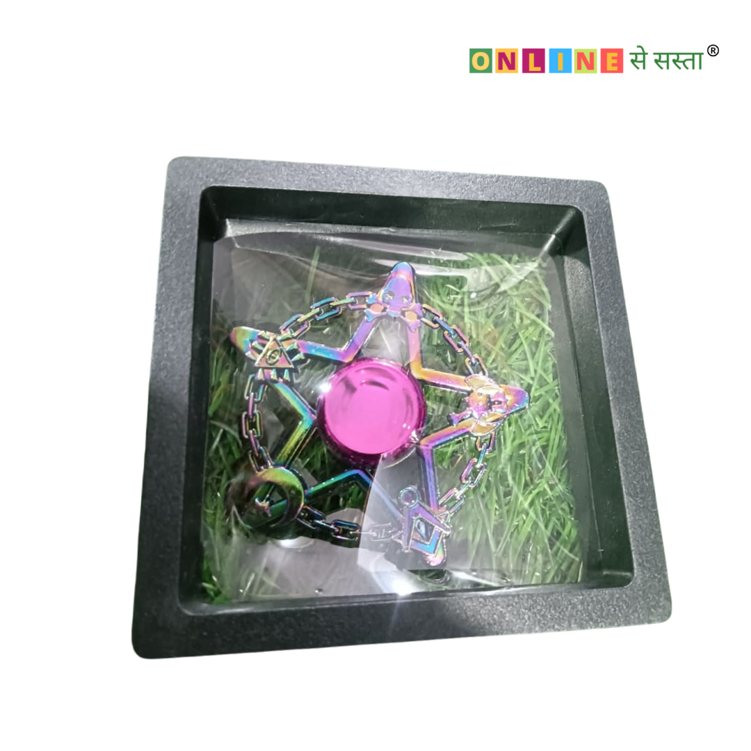 Metal Rainbow Fidget Spinner – Stress Relief Toy for Kids & Adults