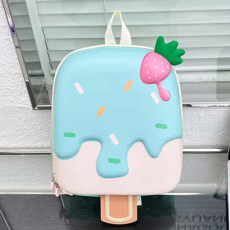 3D Ice-cream Shape Cute Backpack (Premium)