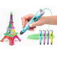 3D Pen with Adapter| 3D Pen for Kids| 3D Pen with 3 * 1.75MM PLA Filaments 10m Each| 3D Printing Pen | 3D Pen Set with PLA Filament Included - Ready to Create (Adapter)