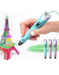 3D Pen with Adapter| 3D Pen for Kids| 3D Pen with 3 * 1.75MM PLA Filaments 10m Each| 3D Printing Pen | 3D Pen Set with PLA Filament Included - Ready to Create (Adapter)
