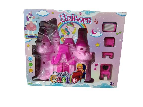 Unicorn Castle Doll House/House/with Furniture Doll House Play Set for Kids