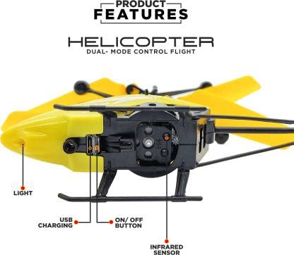 Exceed Flying Helicopter Toy With Remote And Dual Mode Control For Kids