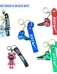 Set of 5 Fancy 3D Rubber Keyrings for Home, Office, Car, Bags & more | Choose any 5 of your choice
