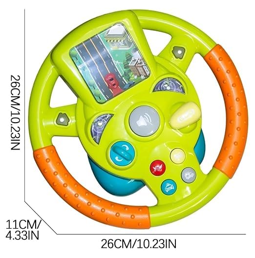 Little Driver Steering Wheel Toy with Music, Games & Vehicle Sounds