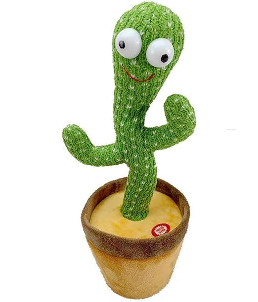 Dancing Cactus Talking Toy, Cactus Plush Toy, Wriggle & Singing Recording Repeat What You Say Funny Education Toys