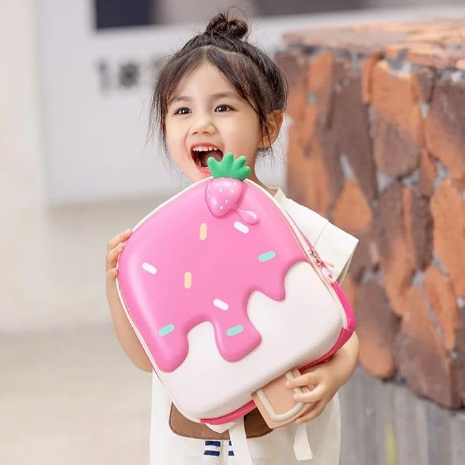 3D Ice-cream Shape Cute Backpack (Premium)
