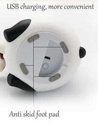 Panda Touch Silicone Lamp,7 Colour Changing Night Light for Kids Bedroom,USB Rechargeable with Gesture Control
