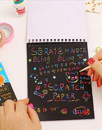 Rainbow Scratch Paper Notepad Medium Size
