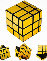 2001 3x3 Golden Mirror Puzzle Cube 3x3 Speed Magic Cube
