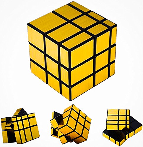 2001 3x3 Golden Mirror Puzzle Cube 3x3 Speed Magic Cube