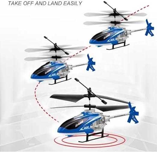 High Speed Velocity Remote Control Helicopter with Unbreakable Blades Infrared Sensors Chargeable Flying Helicopter Toy for Kids Boys RC Helicopter for Indoor and Outdoor