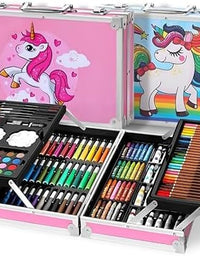Deluxe Art Drawing Colour Suitcase Kit Set for Kids
