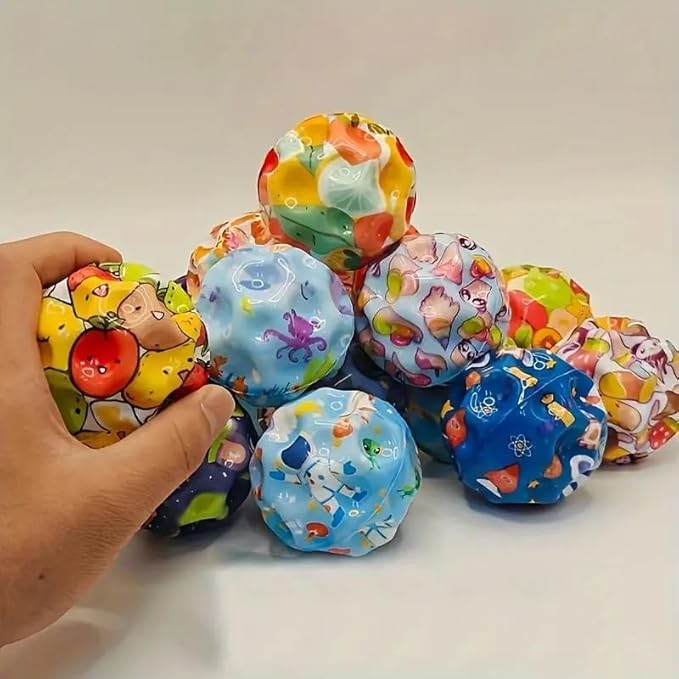 Super High Bouncing Moon Ball and Space Galaxy Bouncy Balls (SET OF 12)