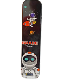 Metal Space Astronaut 3D Embossed Multifunctional Compass Box Geometry Box Pencil Box Stationery For Girls Boys Premium Stylish Fancy Stationery
