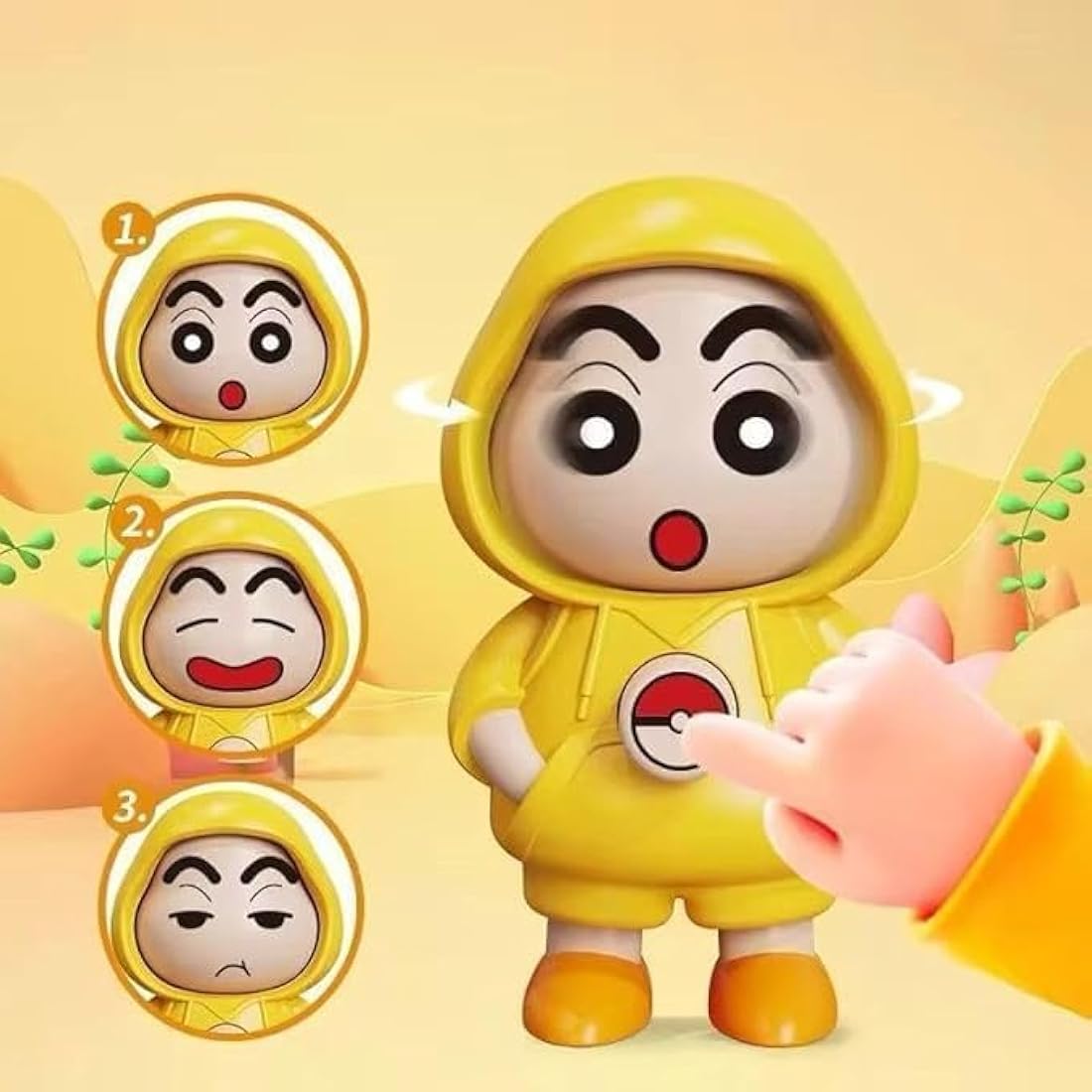3D Expression Changing Keychain – Fun Anime Accessory for Kids & Adults