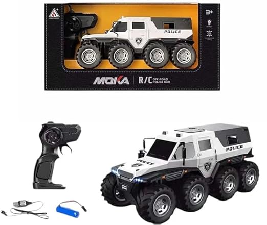 Remote Control Police Car with 4x4 Off-Road Wheels