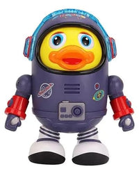 Dancing Space Duck Toy Battery Operated Toy Figure with Lights and Sounds, Dancing Robot with Space Elements Designed for Infants,Babies,Kids (Pack of 1)
