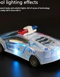 City Police Car Friction with Light & Music
