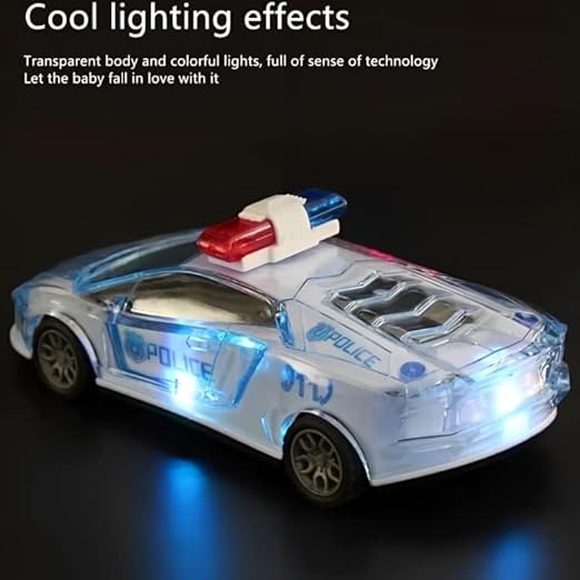 City Police Car Friction with Light & Music