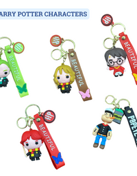 Set of 5 Fancy 3D Rubber Keyrings for Home, Office, Car, Bags & more | Choose any 5 of your choice
