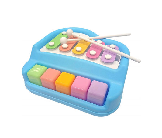 1672 Musical Xylophone and Mini Piano, Non Toxic, Non-Battery, Assorted Color