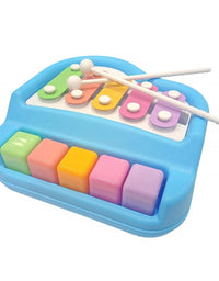 1672 Musical Xylophone and Mini Piano, Non Toxic, Non-Battery, Assorted Color
