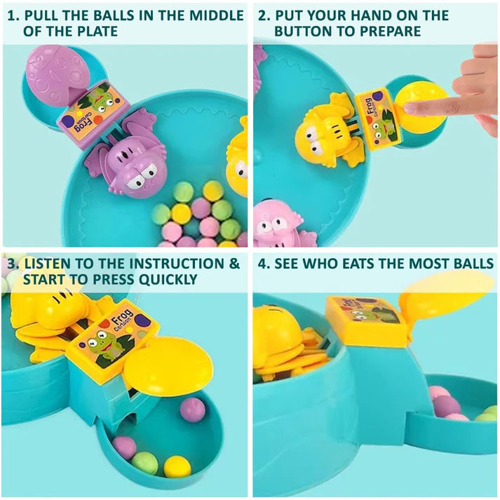Hungry Frog Eating Beans Games Toys for Kids with Multiplayer Classic Board Games for Kids Toddler