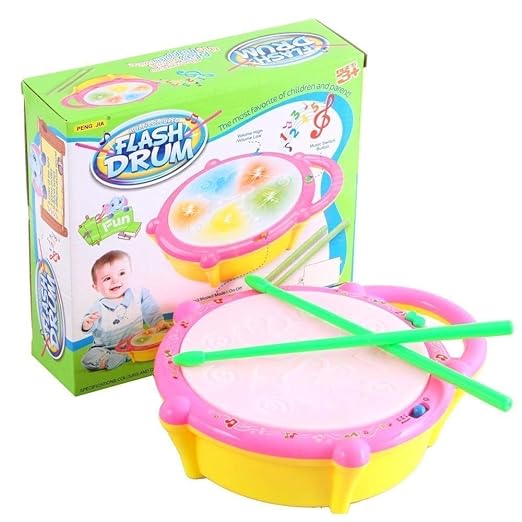 Toddler Musical Drum Set – Sound &amp; Light Learning Toy for Kids