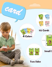 Rechargeable Educational Learning Talking Flash Cards for 2 Year Old Kids Boys Girls Baby Montessori Toys
