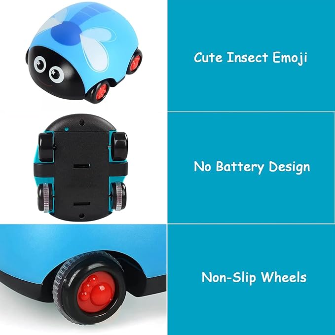 Two-Way Pull Back Insect-Themed Mini Racing Car Toy