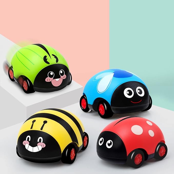 Two-Way Pull Back Insect-Themed Mini Racing Car Toy
