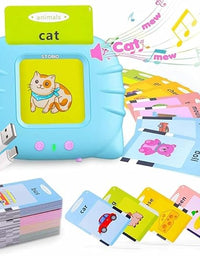 Rechargeable Educational Learning Talking Flash Cards for 2 Year Old Kids Boys Girls Baby Montessori Toys
