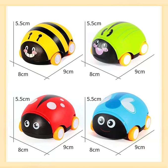 Two-Way Pull Back Insect-Themed Mini Racing Car Toy