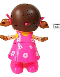 Musical Dancing Doll with Flashing Lights, Walking Singing Doll Musical Toys for 3+ Years Kids, Girls, Boys - Multicolor
