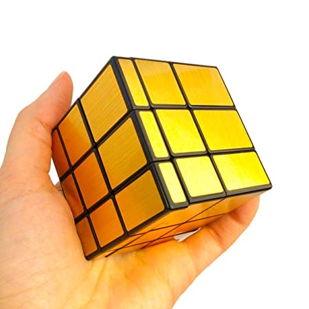 2001 3x3 Golden Mirror Puzzle Cube 3x3 Speed Magic Cube