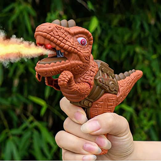 1742 Mini Dinosaur Dino Machine Gun Toy with Spray Smoke Effect, For Toddlers Age -2,3,4 & above Year Old - Mulit-Color