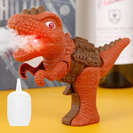 1742 Mini Dinosaur Dino Machine Gun Toy with Spray Smoke Effect, For Toddlers Age -2,3,4 & above Year Old - Mulit-Color